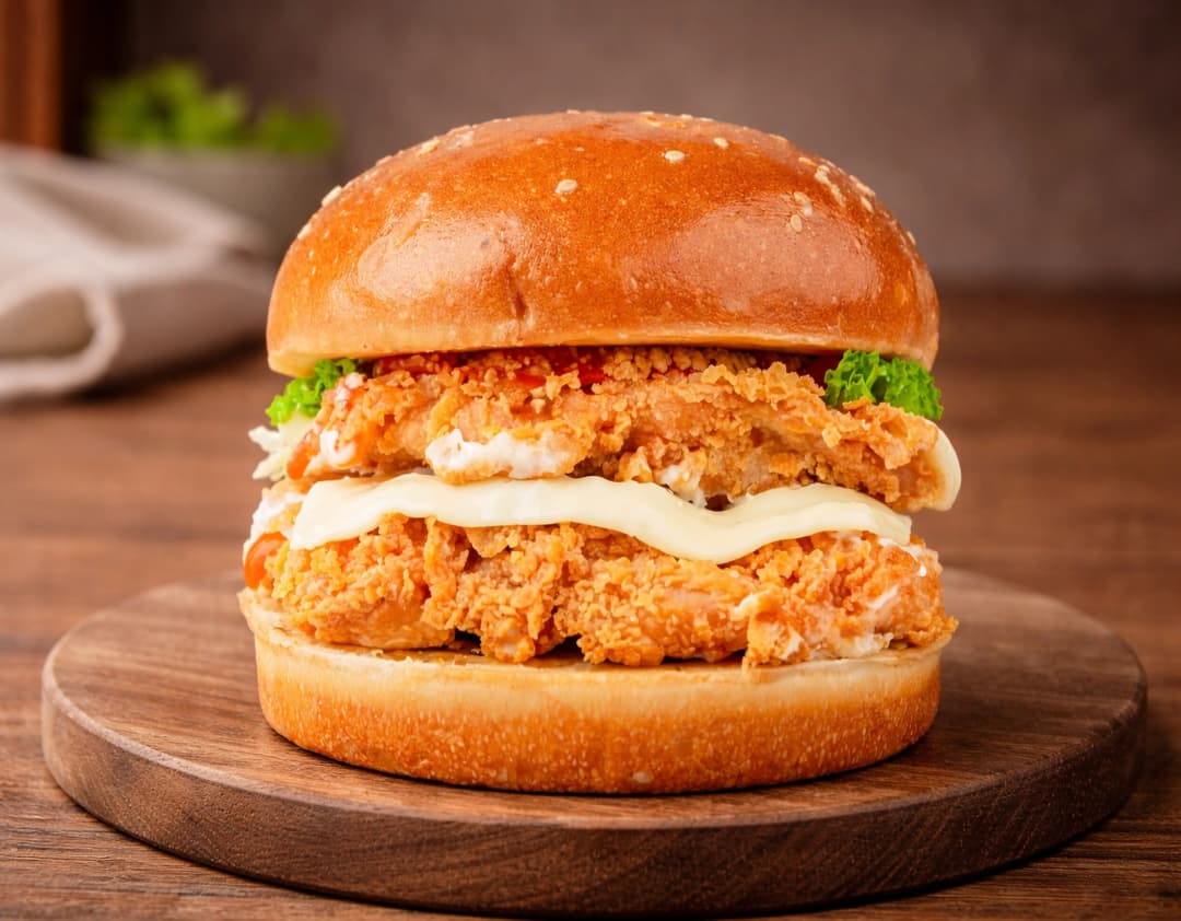 Chick Buck crispy chicken burger