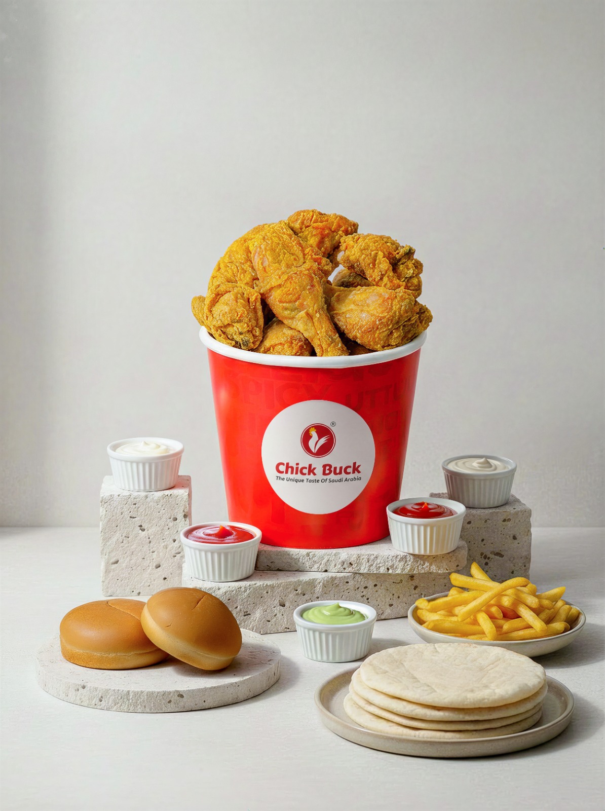 Chick Buck broasted chicken combo